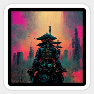 Neo Bushido - Cyberpunk Samurai Sticker